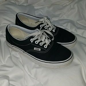 Black and white Vans